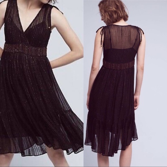 Anthropologie Other - Anthro Floreat Sheer Gold Speckled Dress/Coverup